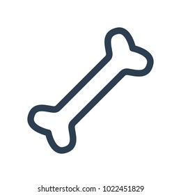 bone icon on white background. Vector illustration