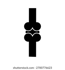 Bone icon on white background