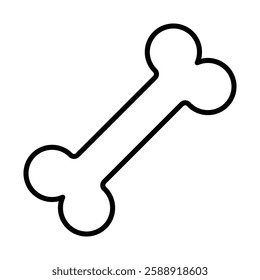 Bone icon Outline vector symbol sign