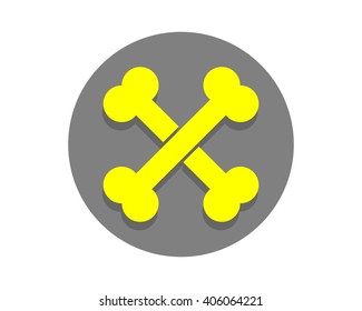 bone icon pet care fauna animal image icon logo