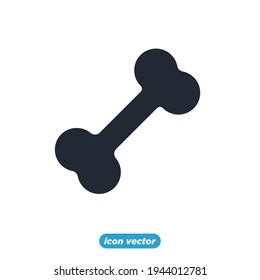 bone icon. pet bone symbol template for graphic and web design collection logo vector illustration