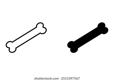 Bone icon set. Dog Bone Symbol. skeleton sign. for mobile concept and web design. vector illustration on white background