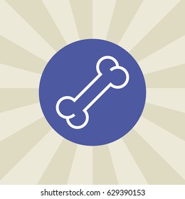 bone icon. sign design. background