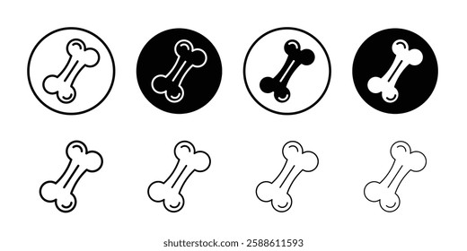 Bone icon Simple outline vector logo
