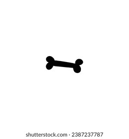 Bone icon. Simple style pet shop big sale poster background symbol. Pet shop brand logo design element. Bone t-shirt printing. Vector for sticker.