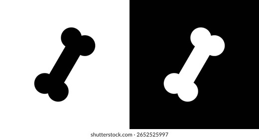 Bone icon symbol collection. Flat vector stock illustration.