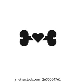bone icon. bone Symbol sign for mobile concept and web design. Vector icon, Logo illustration, Vector graphics