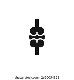 ícone de bone. sinal de símbolo de bone para conceito móvel e web design. Ícone de vetor, Ilustração de logotipo, Gráficos de vetor