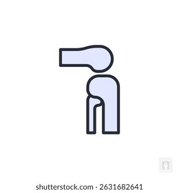 bone icon. bone Symbol sign for mobile concept and web design. Vector icon, Logo illustration, Vector graphics