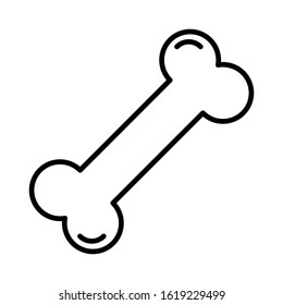 Bone icon symbol simple vector illustration dog treat food isolated sign symbol