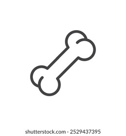Bone icon Thin outline art symbol
