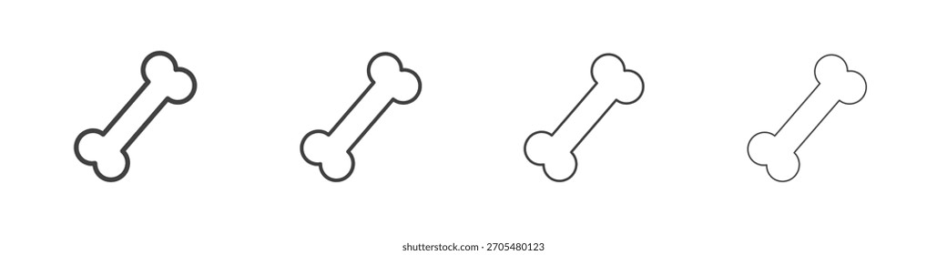 Bone icon vector collection, illustration logo template in trendy thin line editable strokes style.