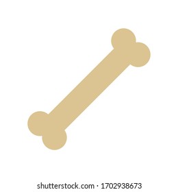 Bone icon. Vector design isolated on white background.