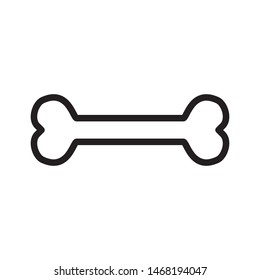 bone icon vector design template