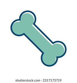 bone icon vector design template in white background