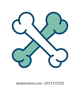 bone icon vector design template in white background