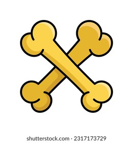 bone icon vector design template in white background