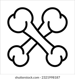 bone icon vector design template
