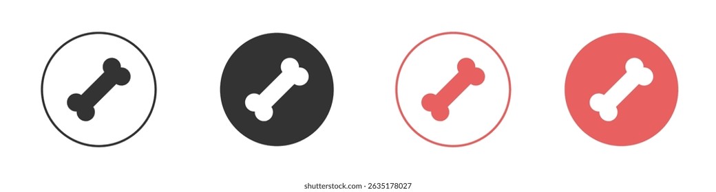 Bone icon vector design template simple and clean style