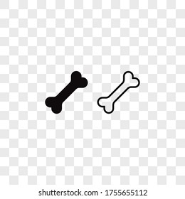 Bone icon vector. Dog bone sign