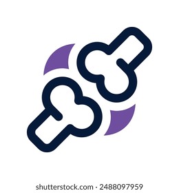 bone icon. vector dual tone icon for your website, mobile, presentation, and logo design.