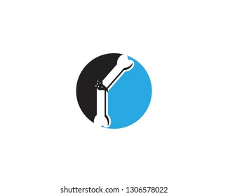 Bone icon vector illustration