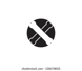 Bone icon vector illustration