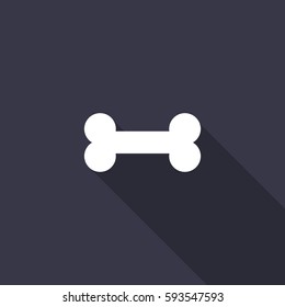 bone icon. vector illustration