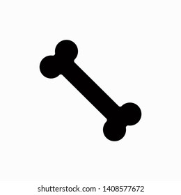 Bone icon, vector illustration. Flat design style. vector bone icon illustration isolated on white background, bone icon Eps10. bone icons graphic design vector symbols.
