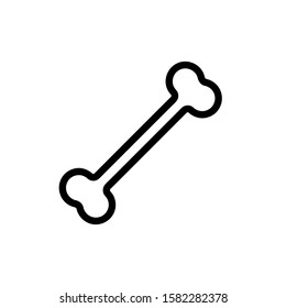 Bone icon, vector illustration. Flat design style. vector bone icon illustration isolated on white, bone icon Eps10. bone icons graphic design vector symbols.