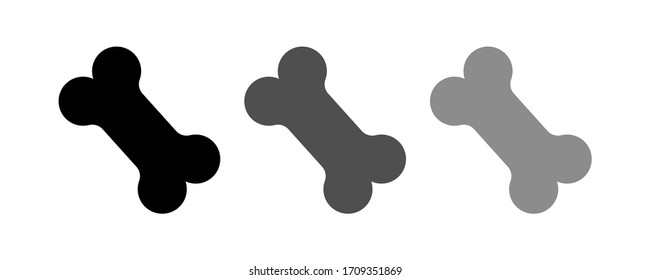 bone icon vector illustration. Flat design style.