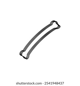 Bone icon vector illustration logo design