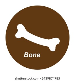 Bone icon. vector illustration simple design