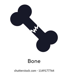 Bone icon vector isolated on white background for your web and mobile app design, Bone logo concept