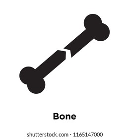 Bone icon vector isolated on white background, Bone transparent sign , medical health symbols