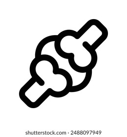 bone icon. vector line icon for your website, mobile, presentation, and logo design.