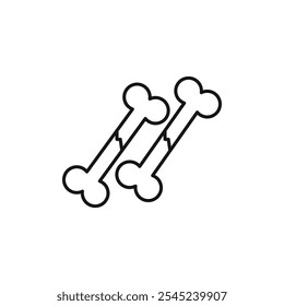 Coleção de conjuntos de vetor de ícone de osso para Web