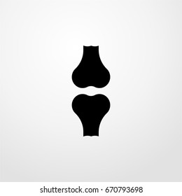 bone icon. vector sign symbol on white background