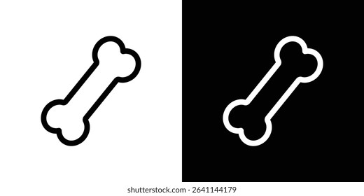 Bone icon vector simple element illustration editable