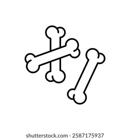 Bone icon vector stock illustration