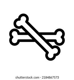 Icono óseo Símbolo de diseño Ilustración de diseño