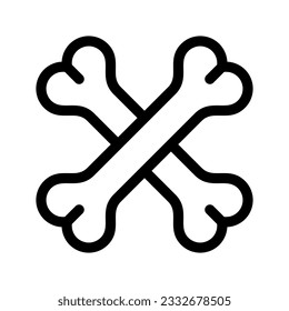 Bone Icon Vector Symbol Design Illustration