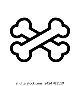 Bone Icon Vector Symbol Design Illustration
