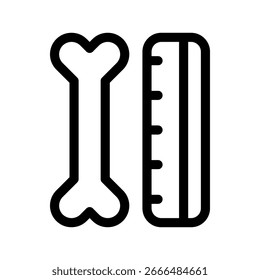 Bone Icon Vector Symbol Design Illustration
