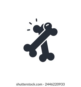 Bone icon. vector.Editable stroke.linear style sign for use web design,logo.Symbol illustration.