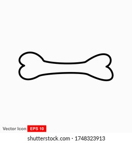 Iconos óseos en un estilo plano aislado en el fondo. Para tu diseño, logotipo. Ilustración vectorial.