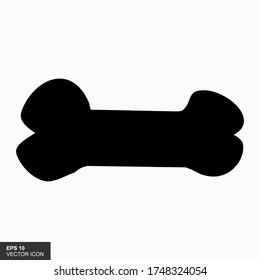 Bone icons in a flat isolated style in the background. For your design, logo. Vector illustration.