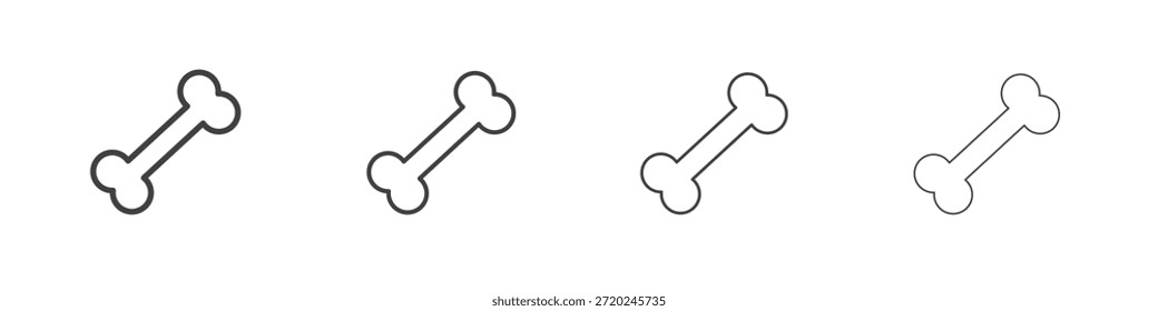 Knochensymbole für Grafik- und Webdesign.