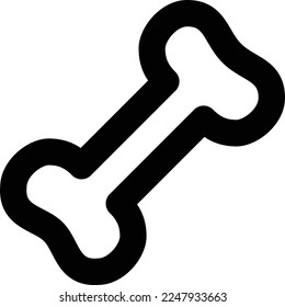 bone illustration with line style