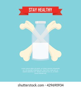 Bone illustration in vector